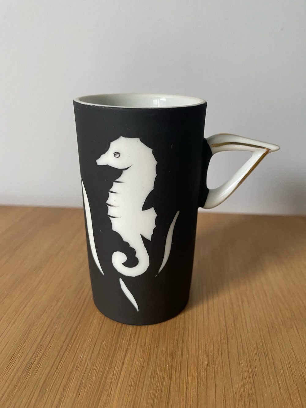 Vintage MCM Thistledown Foreign Seahorse Porcelain Espresso Cup & Saucer 50s 60s - Picture 9 of 16